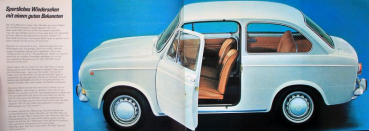 Fiat 850 Special Modelprogram 1969 Carbrochure (6879)